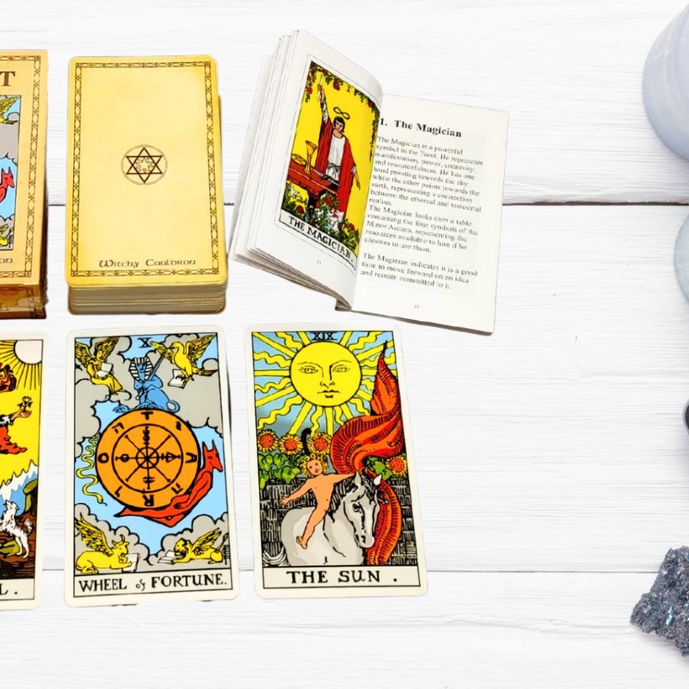 Tarot Cards With Guide Book For Beginner Rider Card Deck - Picture 2 of 9